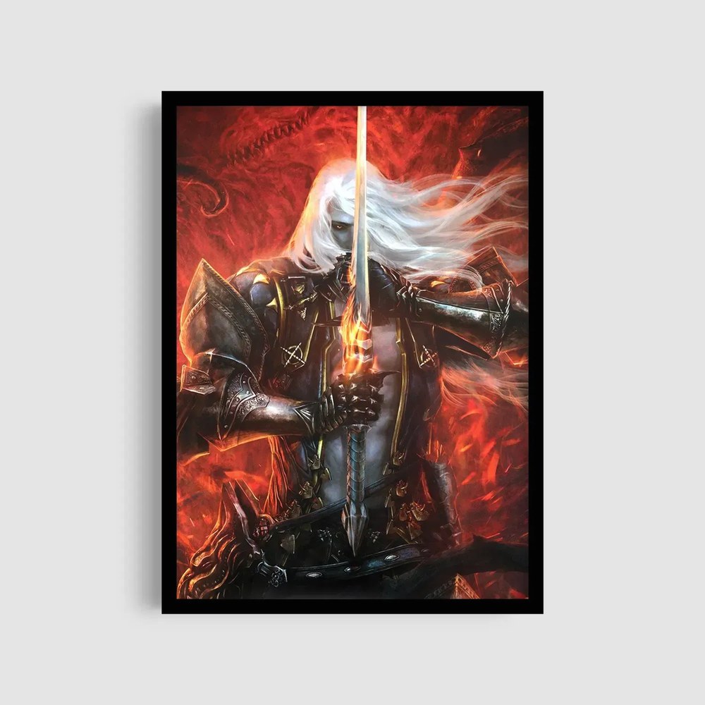 Постер в черной рамке Roomy "Fantasy Warrior"